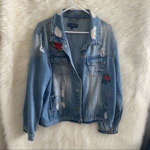 🆕 Distressed Jean Jacket